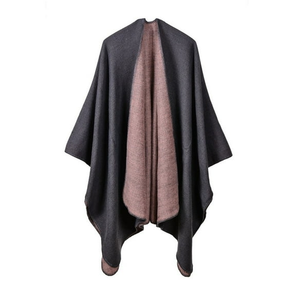 Duoif Womens Shawls, Women's Shawl Wrap Ponchos Cape Cardigan Sweater Open Front Shawl Wraps for Women Pink