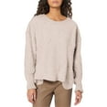 thumbnail image 1 of Duoif Womens Sweaters, Women's Ribbed Chunky Knit Sweatshirt - Crew Neck Fashion Sweaters for Women Beige XL, 1 of 4