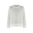 thumbnail image 1 of Duoif Womens Sweaters, Women's Round Neck Long Sleeved Pullover Slim Fitting Temperament Sweater Plush Sweaters for Women White S, 1 of 9