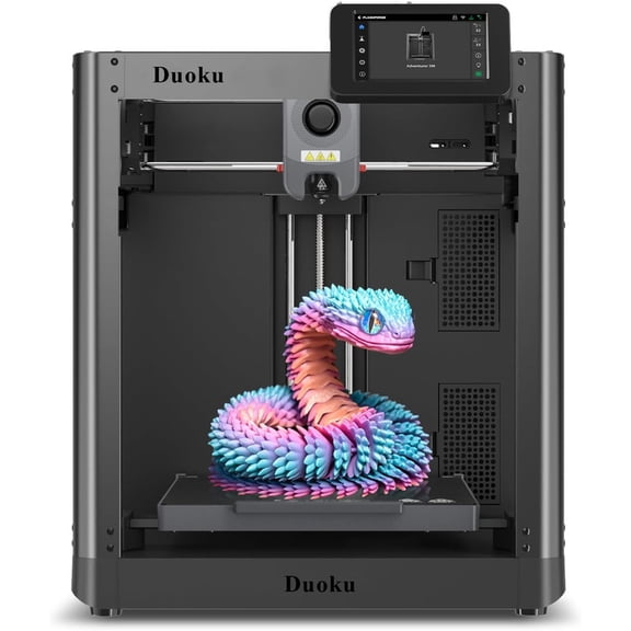 Duoku 3D printers 600mm/s high-speed printing and automatic bed leveling.