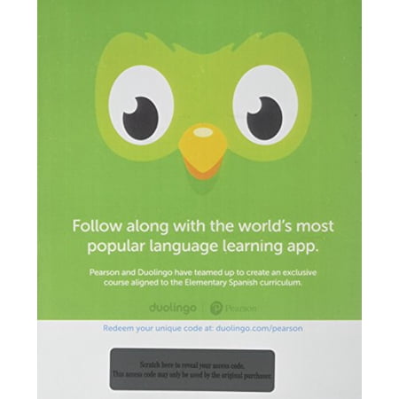 Pre-Owned Duolingo -- Access Card -- Elementary Spanish (Single-Semester) Paperback