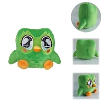 Duolingo Plush, Green Owl Stuffed Animal, Soft Stuffed Doll for Adults, Birthday, Cartoon Game Lovers Gift, Christmas Gift Alastor