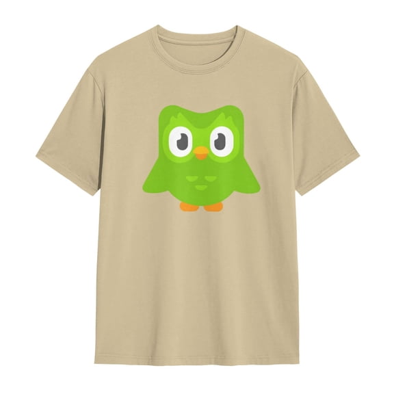 Duolingo Tshirt Basic Short Sleeve Cotton Shirt