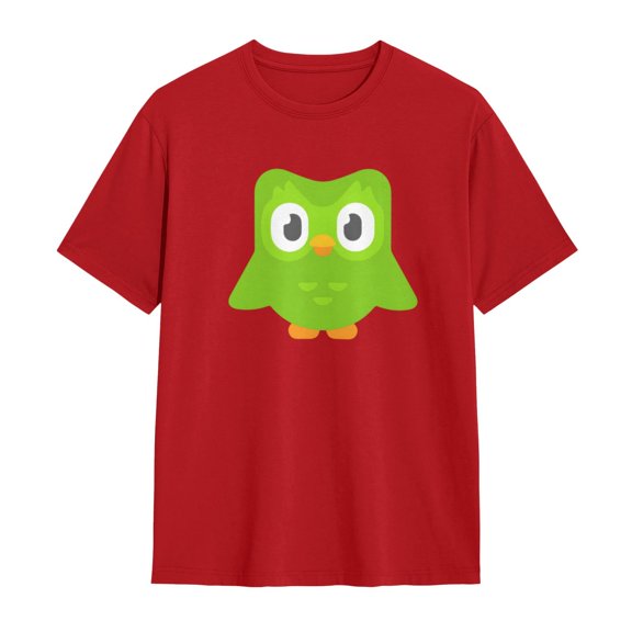 Duolingo Tshirt Basic Short Sleeve Cotton Shirt