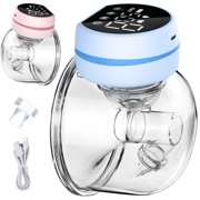 Duomishu 1x Breast Pumps Portable Wireless Electric Hands Free Painless Wearable Baby Breastfeeder Breastfeeding Massager