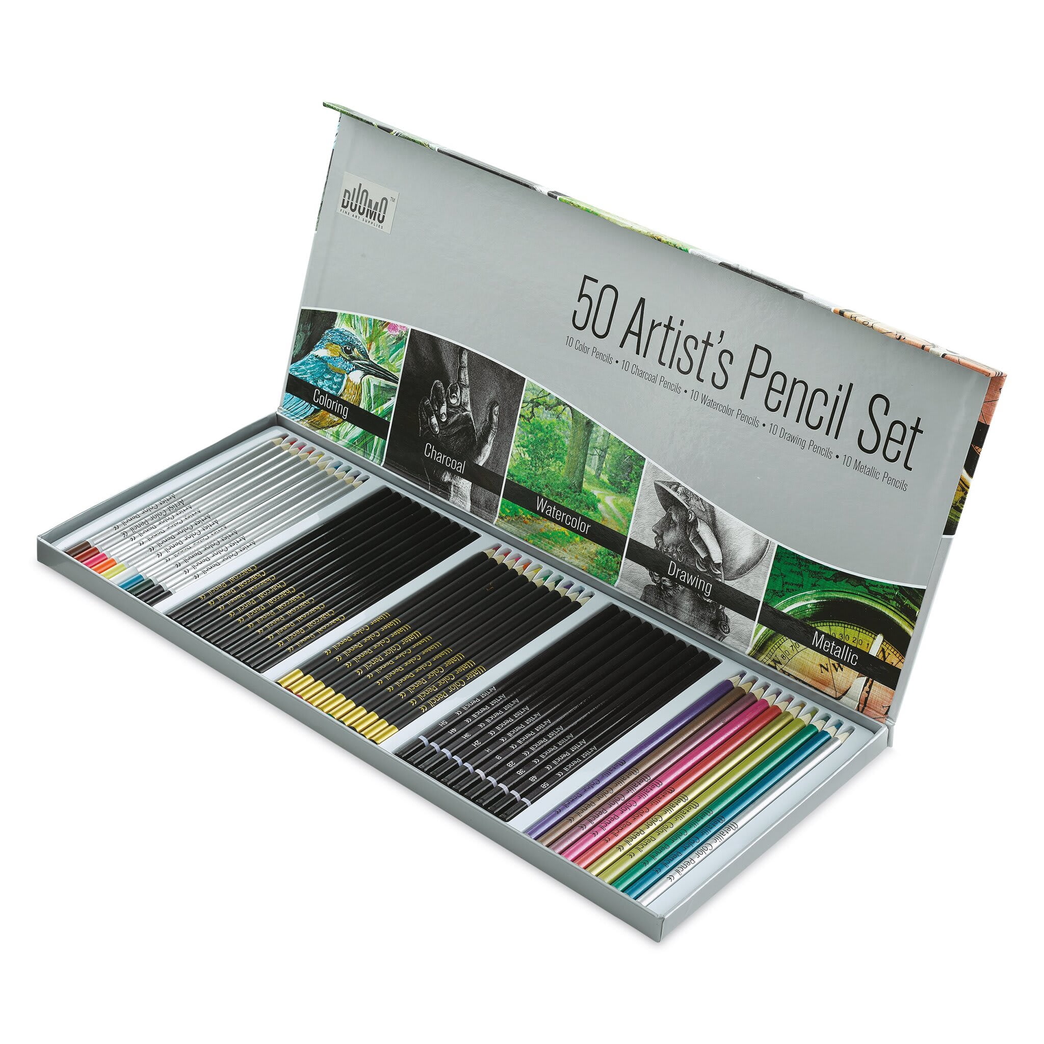 Duomo Artist's Mixed Media Pencils - Set of 50