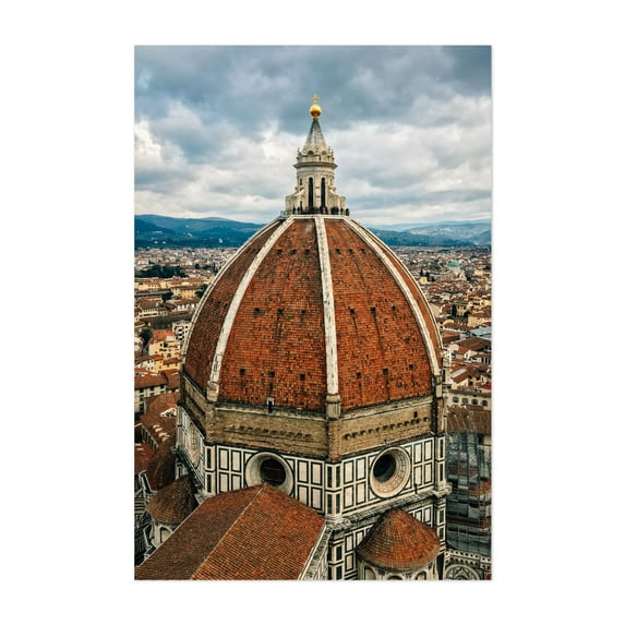 Duomo di Firenze 01 - Florence Tuscany Italy Photography Unframed Wall Art Print 16 x 24 inches
