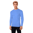thumbnail image 1 of ZBORIBER Men's Quick Dry UPF 50+ UV Sun Protection Moisture Wicking Long Sleeve T-Shirt for Casual Workout,Sizes S-3XL,Highlighter Chambray, 1 of 9