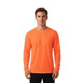 thumbnail image 1 of ZBORIBER Men's Quick Dry UPF 50+ UV Sun Protection Moisture Wicking Long Sleeve T-Shirt for Casual Workout,Sizes S-3XL,,Neon Orange, 1 of 9