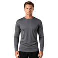 thumbnail image 1 of ZBORIBER Men's Quick Dry UPF 50+ UV Sun Protection Moisture Wicking Long Sleeve T-Shirt for Casual Workout,Sizes S-3XL,Titanium, 1 of 10