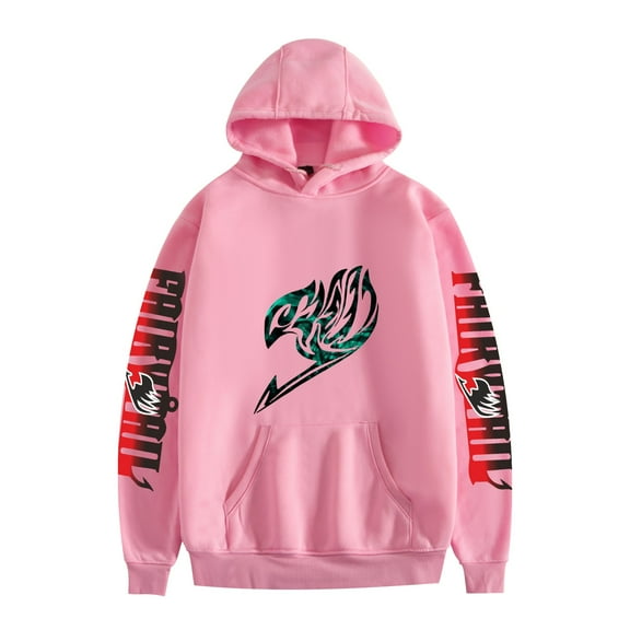 Duoxingbao 2025 Hot Selling Japanese Anime Fairy Tail European Size Loose Fit Hooded Sweatshirt for Men and Women