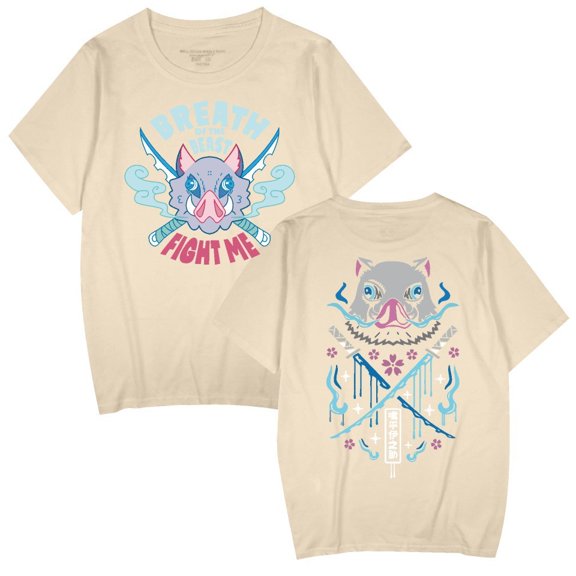 Duoxingbao  2026 New Demon Slayer Anime Peripheral Crew Neck Thin Summer Short-Sleeve T-Shirt