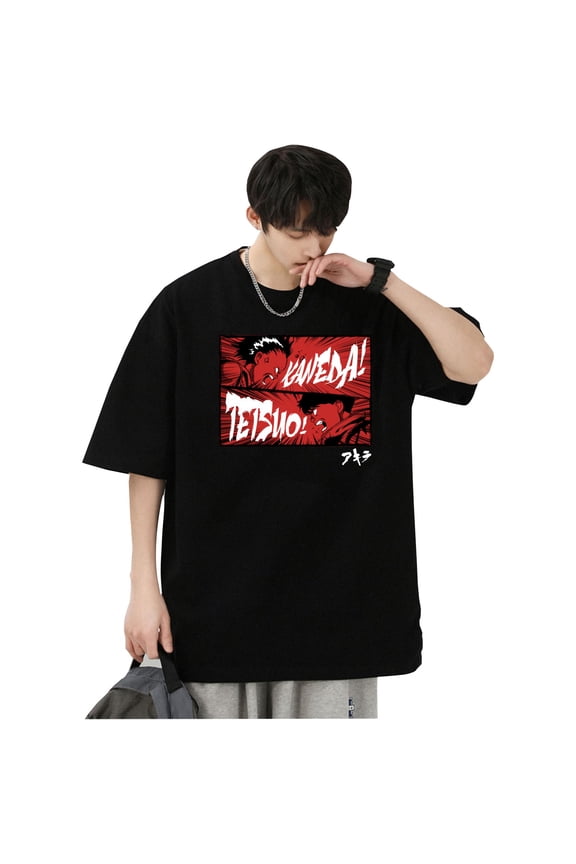 Akira cartoon casual women's short-sleeved T-shirt couple's style