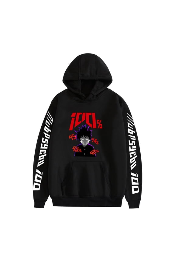 Anime Cross-border Hot Sale Mob Psycho 100 Hoodies Long Sleeve Sweatshirts for Men and Women