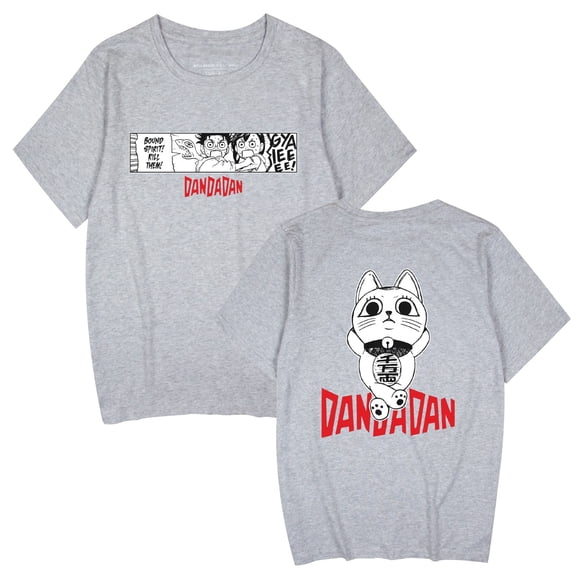 Duoxingbao Anime DANDADAN T-shirt Pure cotton breathable short sleeve summer men and women unisex comfortable breathable
