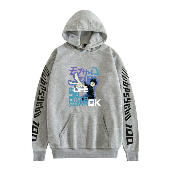 Duoxingbao  Anime Hot Sale New Mob Psycho 100 Hoodies Long Sleeve Sweatshirts for Couples