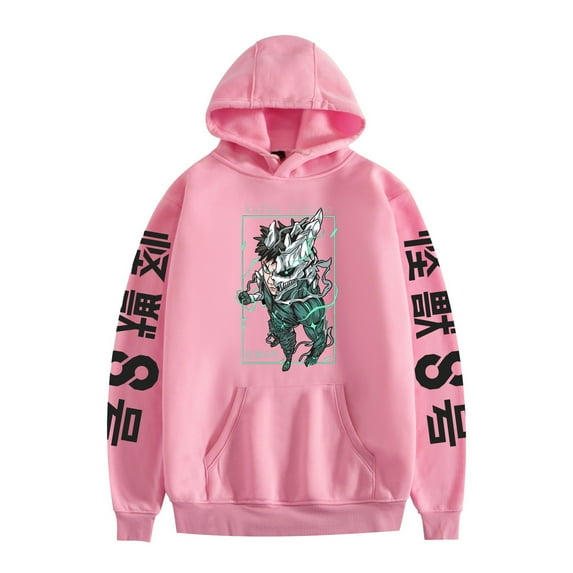 Duoxingbao Anime Monster No. 8 pure cotton sweatshirt plus velvet pullover hooded long-sleeved shirt street popular fans love