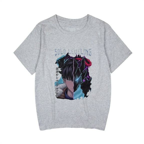 Duoxingbao  Anime Solo Leveling I upgrade alone short-sleeved summer T-shirt pure cotton breathable unisex
