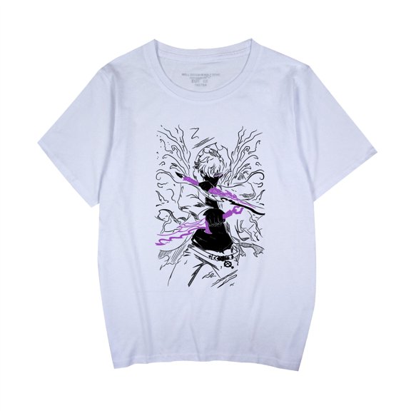 Duoxingbao  Anime Solo Leveling I upgrade alone short-sleeved summer T-shirt pure cotton breathable unisex