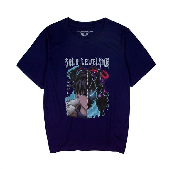 Duoxingbao  Anime Solo Leveling I upgrade alone short-sleeved summer T-shirt pure cotton breathable unisex