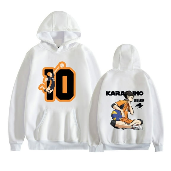 Duoxingbao  Autumn and winter new arrival hooded pullover anime Haikyuu surrounding cartoon European and American large size trendy sweatshirt