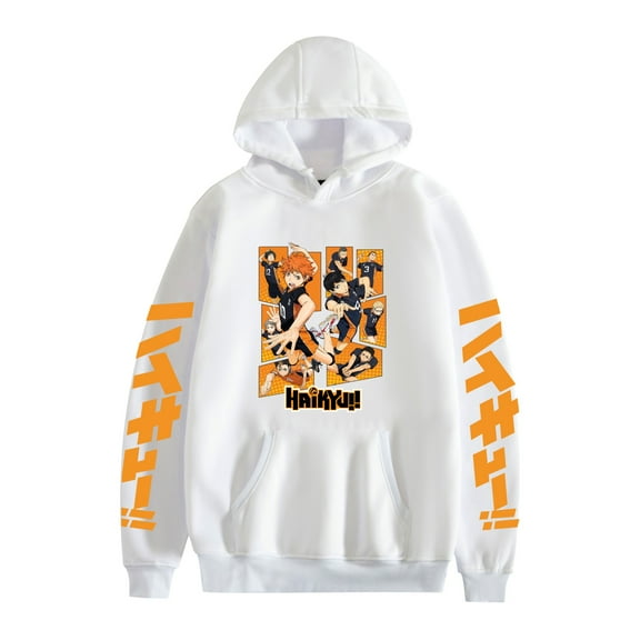Duoxingbao  Autumn and winter new arrival hooded pullover anime Haikyuu surrounding cartoon European and American large size trendy sweatshirt