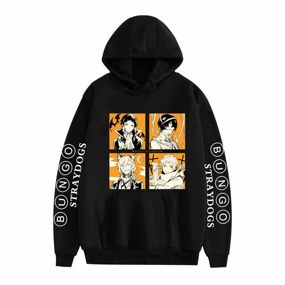 Duoxingbao  Bungo Stray Dogs anime peripherals Dazai Osamu Nakahara Chuuya casual cartoon autumn and winter men's and women's sweatshirts