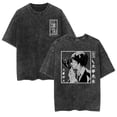 thumbnail image 1 of Duoxingbao  Bungo Stray Dogs anime peripherals Dazai Osamu Nakahara Chuuya casual cartoon men and women's clothing washed short sleeves, 1 of 7