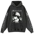 thumbnail image 1 of Duoxingbao  Bungo Stray Dogs anime peripherals Dazai Osamu Nakahara Chuuya casual cartoon men's and women's clothing washed sweatshirt, 1 of 6