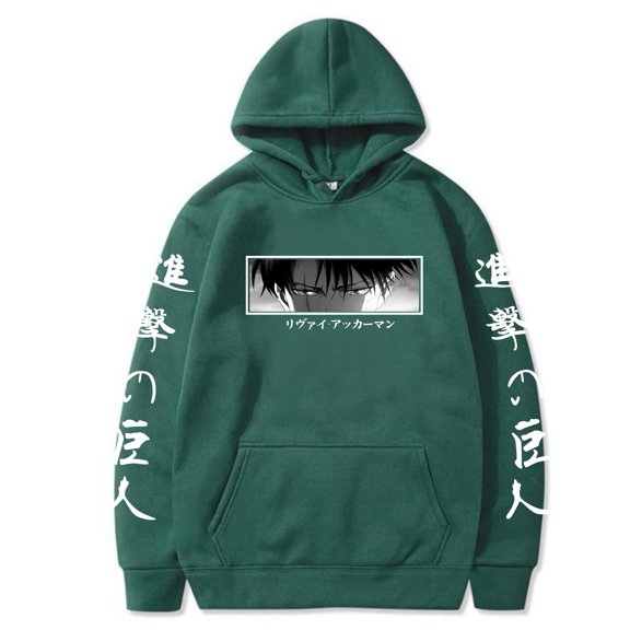 Duoxingbao  Cross-border Attack on Titan hoodie loose fit casual trendy autumn/winter sweatshirt for men and women.
