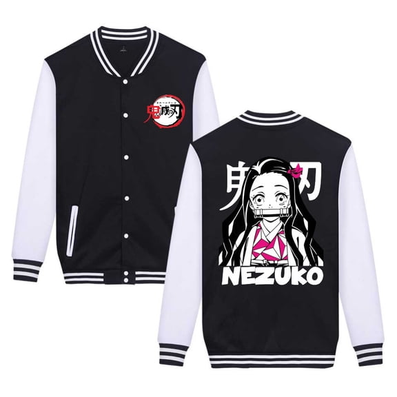 Duoxingbao  Cross-border baseball jacket high-end Demon Slayer trendy and versatile student jacket for teenagers.