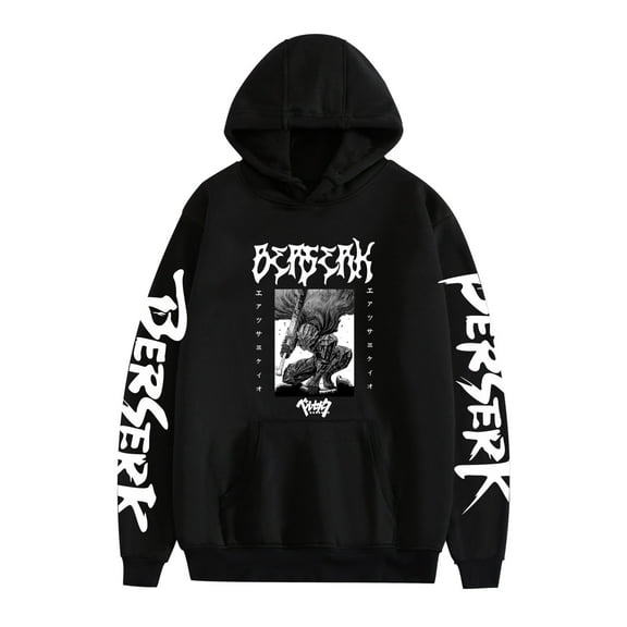Duoxingbao Cross-border hot selling Berserk legend surrounding printing loose casual fashion men and women hooded sweatshirt hoodie