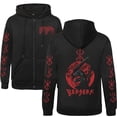 thumbnail image 1 of Duoxingbao  Cross-border hot selling Berserk surrounding printing loose casual fashion men and women hooded zipper sweatshirt hoodie, 1 of 7