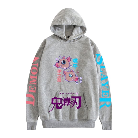 Duoxingbao  Cross-border new hit: Demon Slayer Japanese anime-related men's and women's fashionable casual hoodies for outerwear in autumn and winter