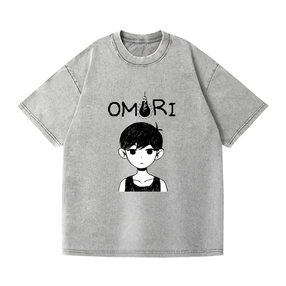 Duoxingbao  Cross-border washed T-shirt Mob Psycho 100 casual cotton summer short-sleeved men and women