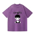 thumbnail image 1 of Duoxingbao  Cross-border washed T-shirt Mob Psycho 100 casual cotton summer short-sleeved men and women, 1 of 7