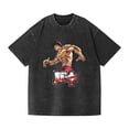 thumbnail image 1 of Duoxingbao  Cross-border washed T-shirt anime Baki Fanma Baki casual cotton summer short-sleeved men and women, 1 of 7