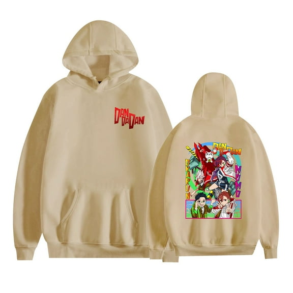 Duoxingbao DANDADAN Hooded Sweatshirt with Fleece Lining, Long-Sleeved Shirt, Street Style Pullover Winter Wear for Boys and Girls