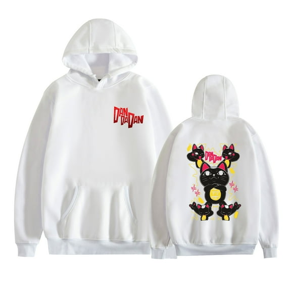 Duoxingbao  DANDADAN Hooded Sweatshirt with Fleece Lining, Long-Sleeved Shirt, Street Style Pullover Winter Wear for Boys and Girls