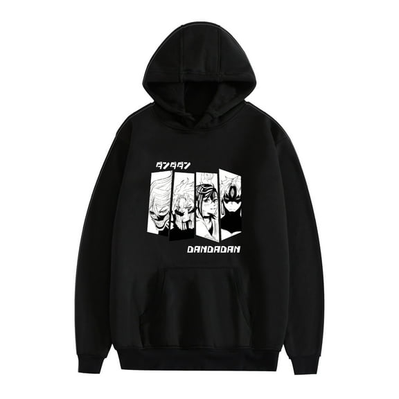 Duoxingbao  DANDADAN printed fashion loose hooded sweatshirt for men and women new ins trend loose spring and autumn warm fashion printed sweatshirt