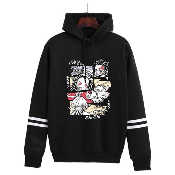 Duoxingbao  Demon Slayer Hoodie Long-Sleeve Sweatshirt for Men and Women Couple Hoodie