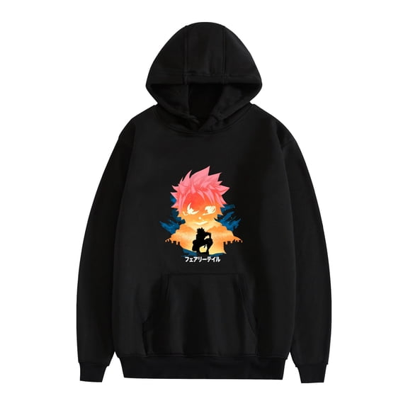 Duoxingbao  Fairy Tail Natsu Anime Merchandise Autumn/Winter Unisex Hooded Sweatshirt Long Sleeve