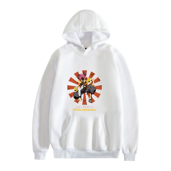 Duoxingbao  Fairy Tail Natsu Anime Merchandise Autumn/Winter Unisex Hooded Sweatshirt Long Sleeve