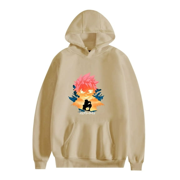 Duoxingbao  Fairy Tail Natsu Anime Merchandise Autumn/Winter Unisex Hooded Sweatshirt Long Sleeve