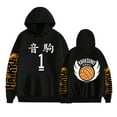 thumbnail image 1 of Duoxingbao  Foreign trade new Haikyuu Volleyball Boys casual men and women European and American black loose print sweatshirt, 1 of 6
