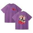thumbnail image 1 of Duoxingbao  Foreign trade new washed T-shirt anime anime DANDADAN casual cotton summer couple short sleeves do old washed style, 1 of 7