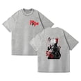 thumbnail image 1 of Duoxingbao  Foreign trade new washed T-shirt anime anime DANDADAN casual cotton summer couple short sleeves do old washed style, 1 of 7