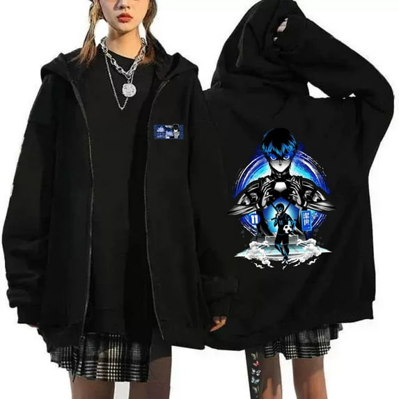 Duoxingbao Haikyuu Haikyuu Zipper Sweatshirt Pure Cotton Breathable Street Fashion Unisex Couple Outfit