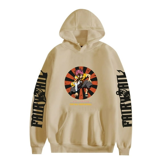 Duoxingbao  Hot Selling Fairy Tail Natsu Hoodie Anime Merchandise Autumn/Winter Long-Sleeved Sweatshirt for Men and Women