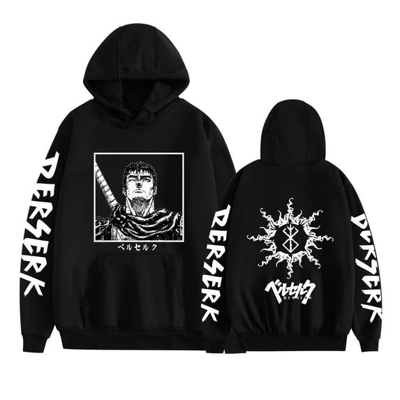 Duoxingbao Hot selling Berserk comic print sweatshirt men's and women's hooded sweatshirt long sleeve shirt